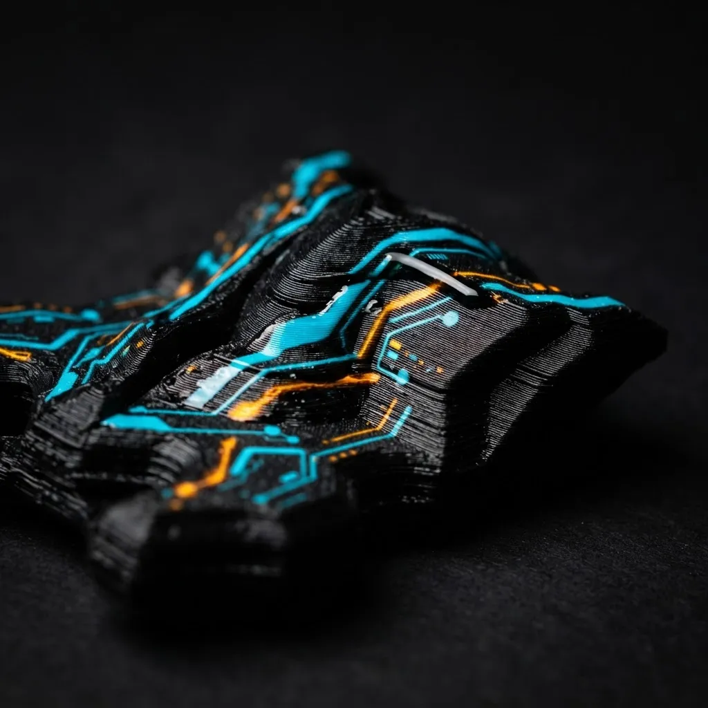3D printed object with UV print surface